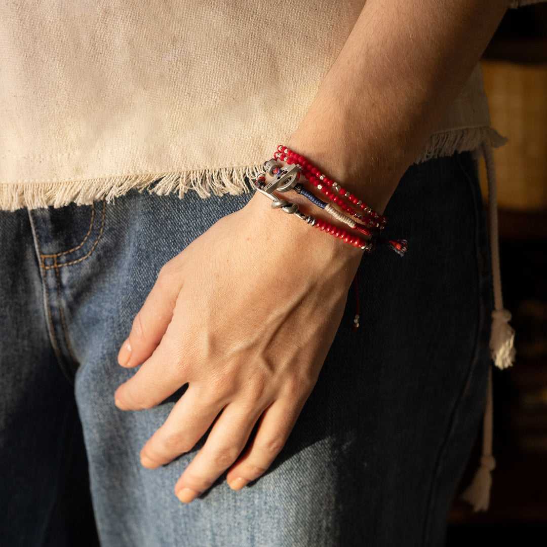 Pulsera Align Granate