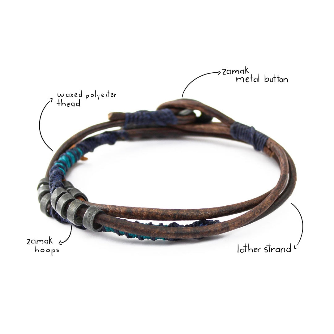 Water - Triple Wrap - Blue