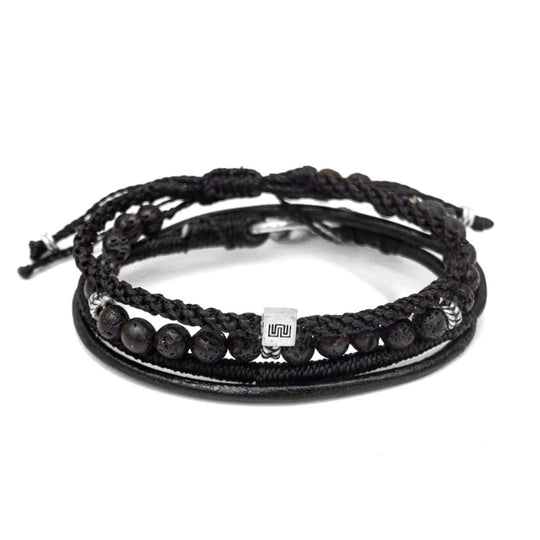 Weave - Juego de 3 - Negro
